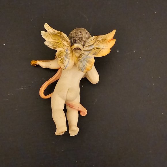 Vintage Depose Italy Plastic Angel Christmas Ornament - Picture 2 of 3